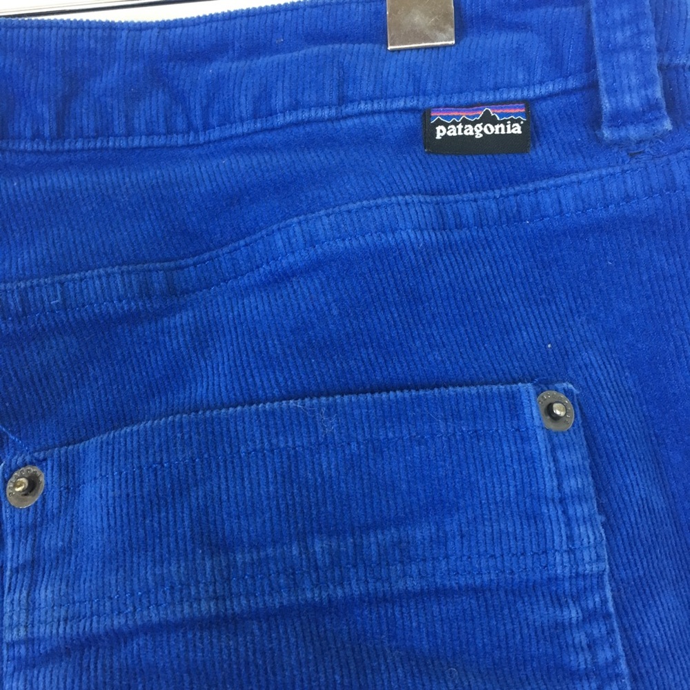 PATAGONIA royal blue corduroy fitted skinny SZ 30